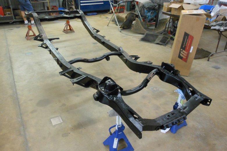 Here the frame is painted and ready to be reassembled.